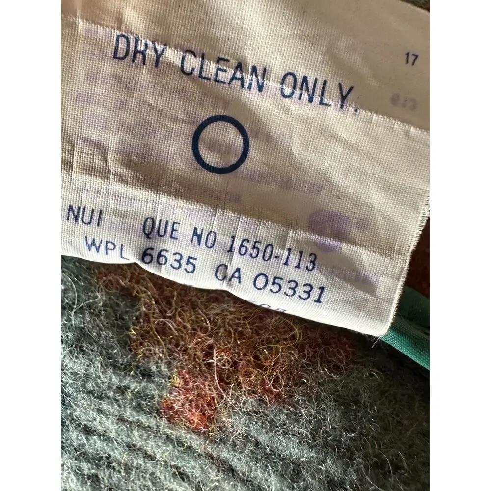 Vintage Woolrich Woman Southwestern Aztec Blanket Style Jacket Zip Hooded Medium - Picture 8 of 16